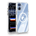iPhone 16 CrystalGuard MagSafe Clear Shockproof Bumper Case [White] - White