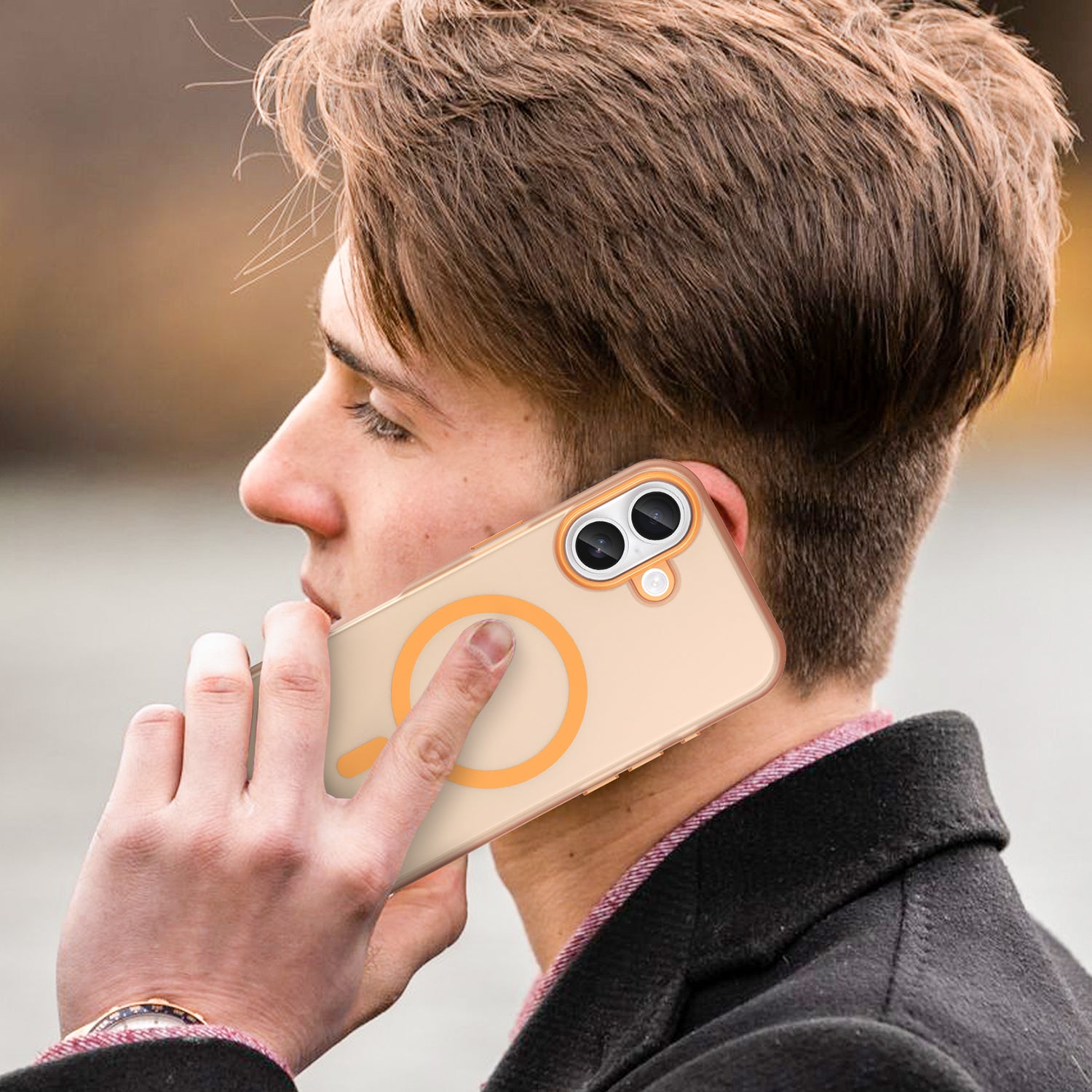 iPhone 17 MagSafe Soft Matte Case [Orange]