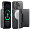 iPhone 17 DG.Ming MagSafe Wallet Case [Black] - Black
