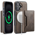 iPhone 17 DG.Ming MagSafe Wallet Case [Coffee] - Coffee