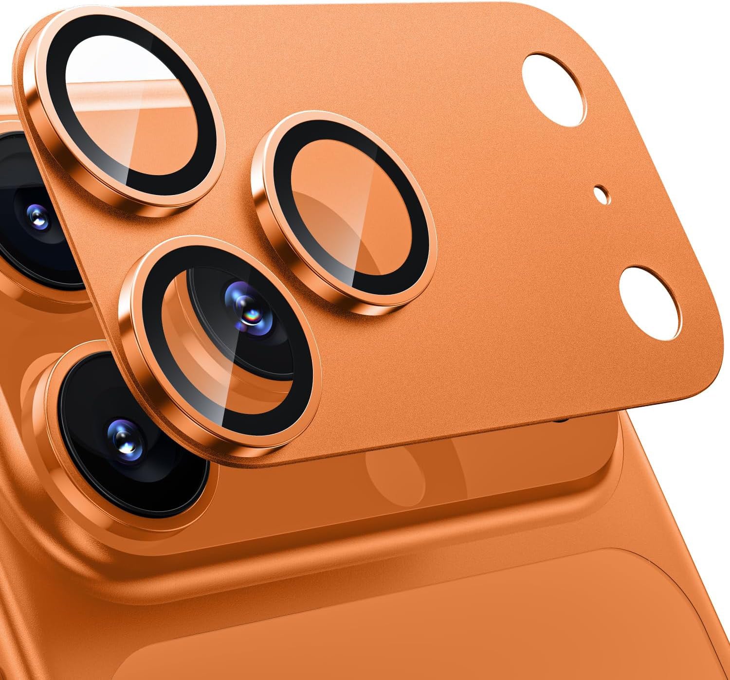 iPhone 17 Pro AR+AF Matte Alloy Camera Island Lens Protector [Orange]