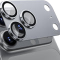 iPhone 17 Pro AR+AF Matte Alloy Camera Island Lens Protector [Silver] - Silver