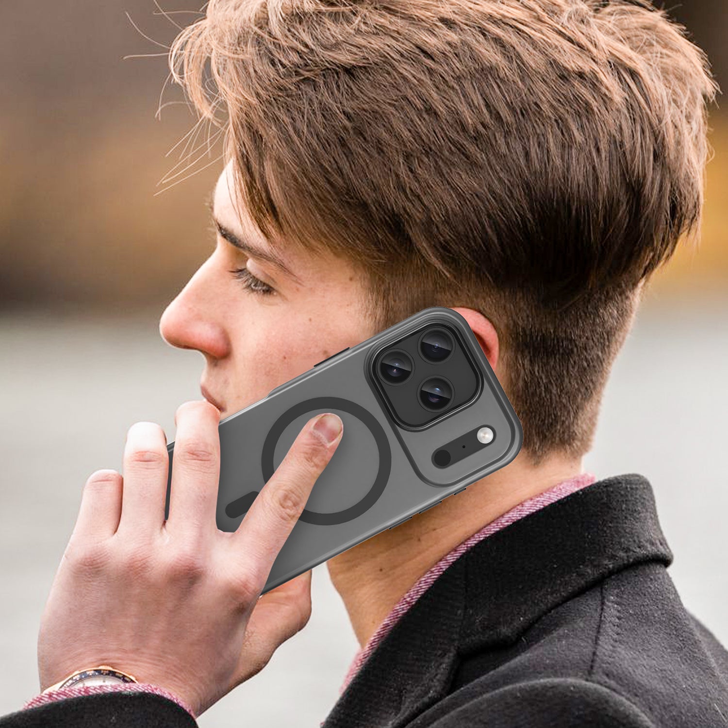 iPhone 17 Pro MagSafe Soft Matte Case [Black]