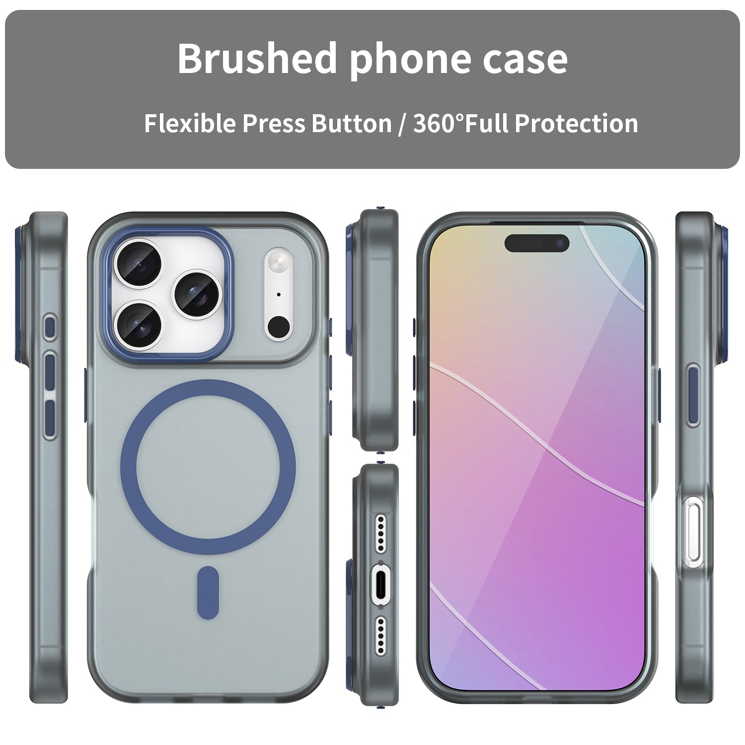 iPhone 17 Pro MagSafe Soft Matte Case [Navy]