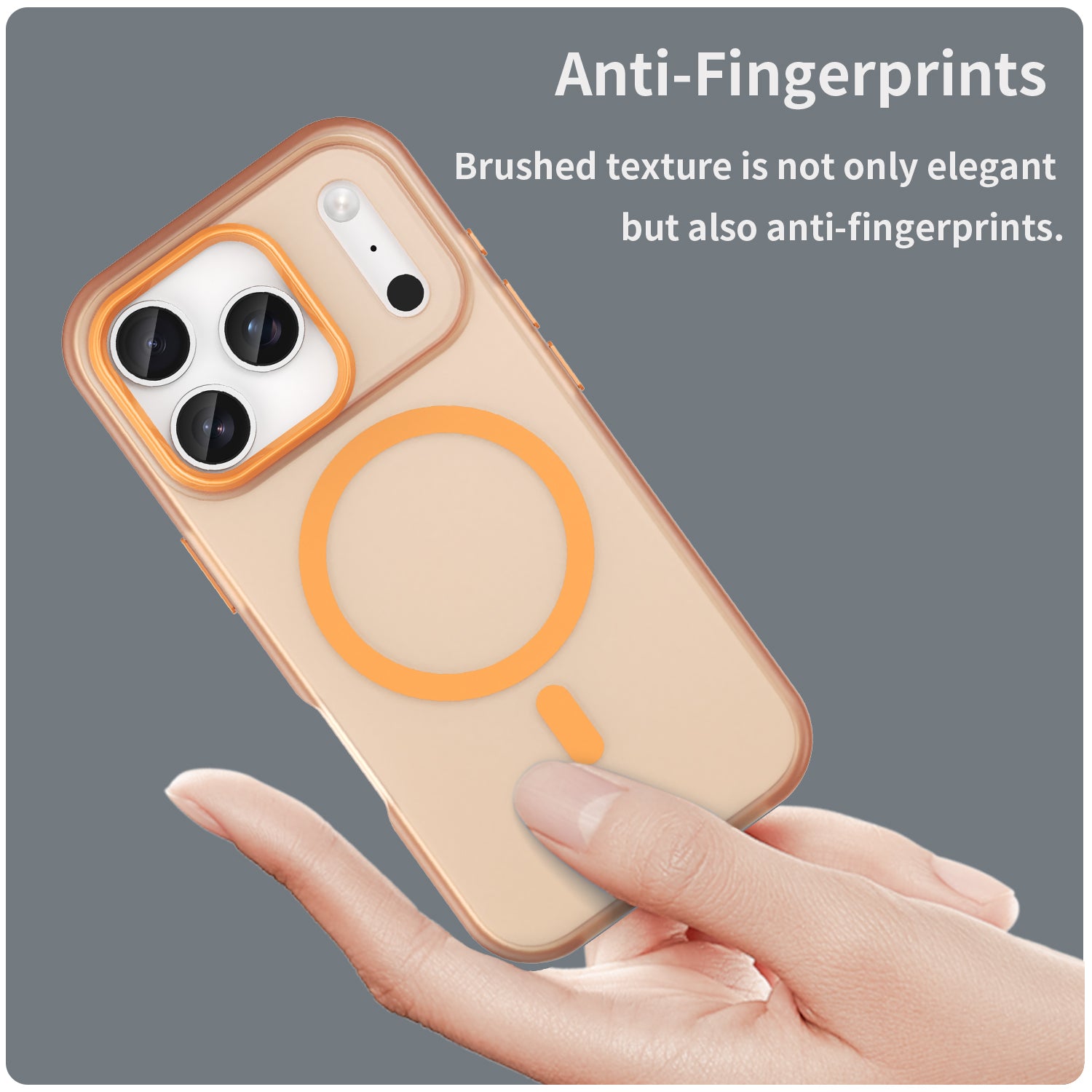 iPhone 17 Pro MagSafe Soft Matte Case [Orange]