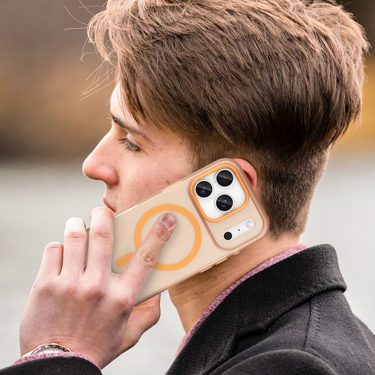 iPhone 17 Pro MagSafe Soft Matte Case [Orange]