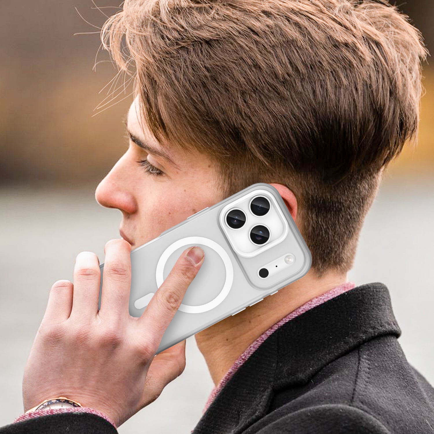 iPhone 17 Pro MagSafe Soft Matte Case [White]