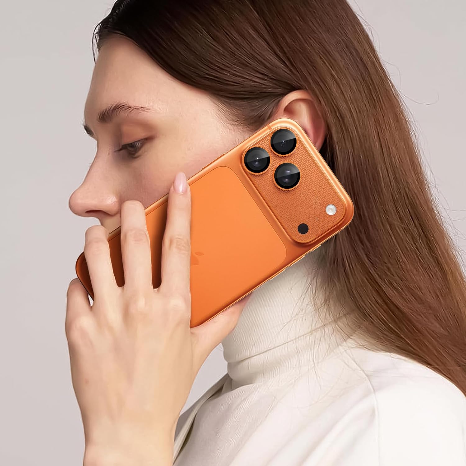 iPhone 17 Pro Max Eagle Eye AR+AF Lens Protector + Ultra-Thin Camera Island Film - Orange