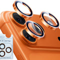 iPhone 17 Pro / Pro Max Eagle Eye AR+AF Camera Lens Protector with Removal Tool [Orange] - Orange