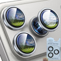 iPhone 17 Pro / Pro Max Eagle Eye AR+AF Camera Lens Protector with Removal Tool [Silver] - Silver