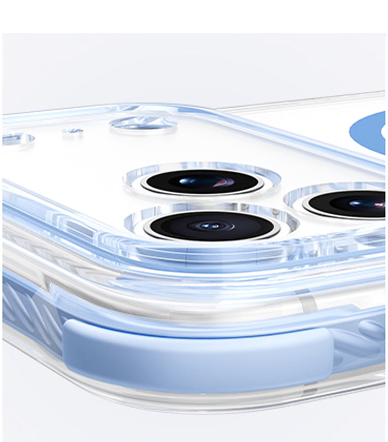 iPhone 18 Pro Max CrystalGuard MagSafe Clear Shockproof Bumper Case [Burgundy]