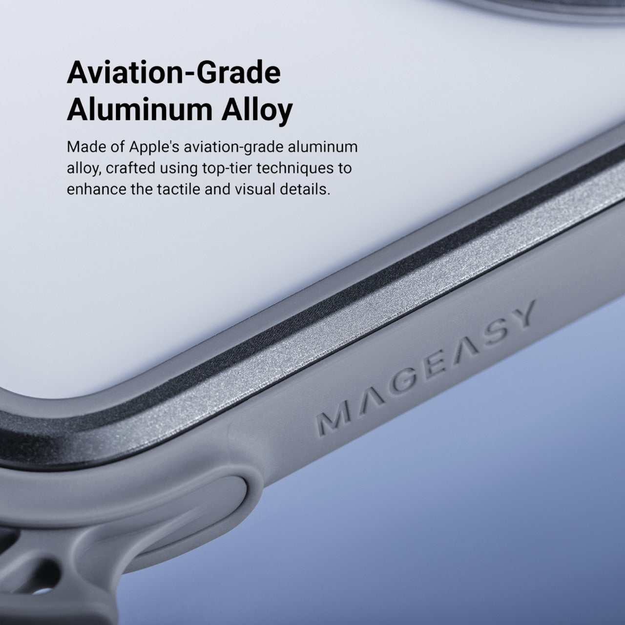 MAGEASY Odyssey Ultra M 360 Stand with Lanyard MagSafe Rugged Case - iPhone 17 Pro Max - Mist/Gray
