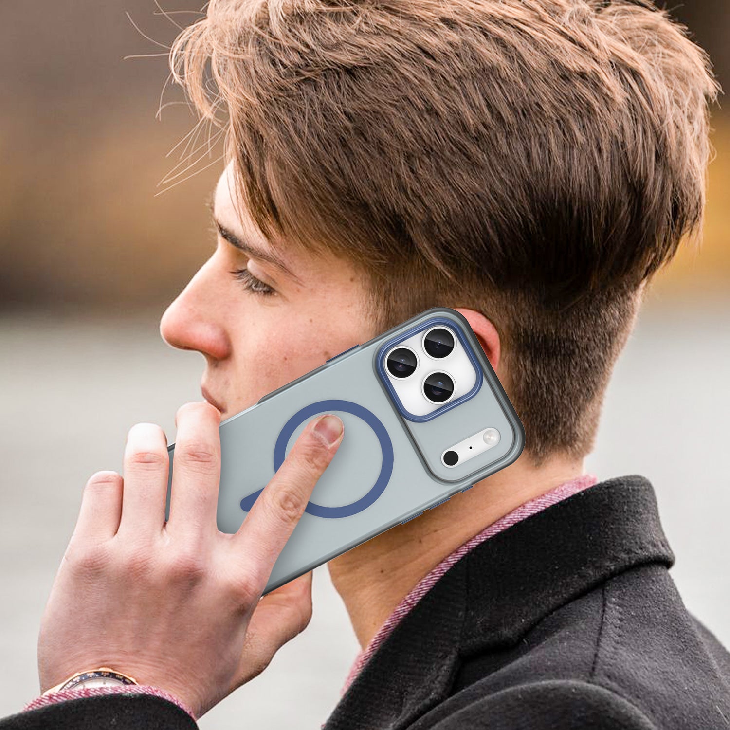 iPhone 17 Pro Max MagSafe Soft Matte Case [Navy]