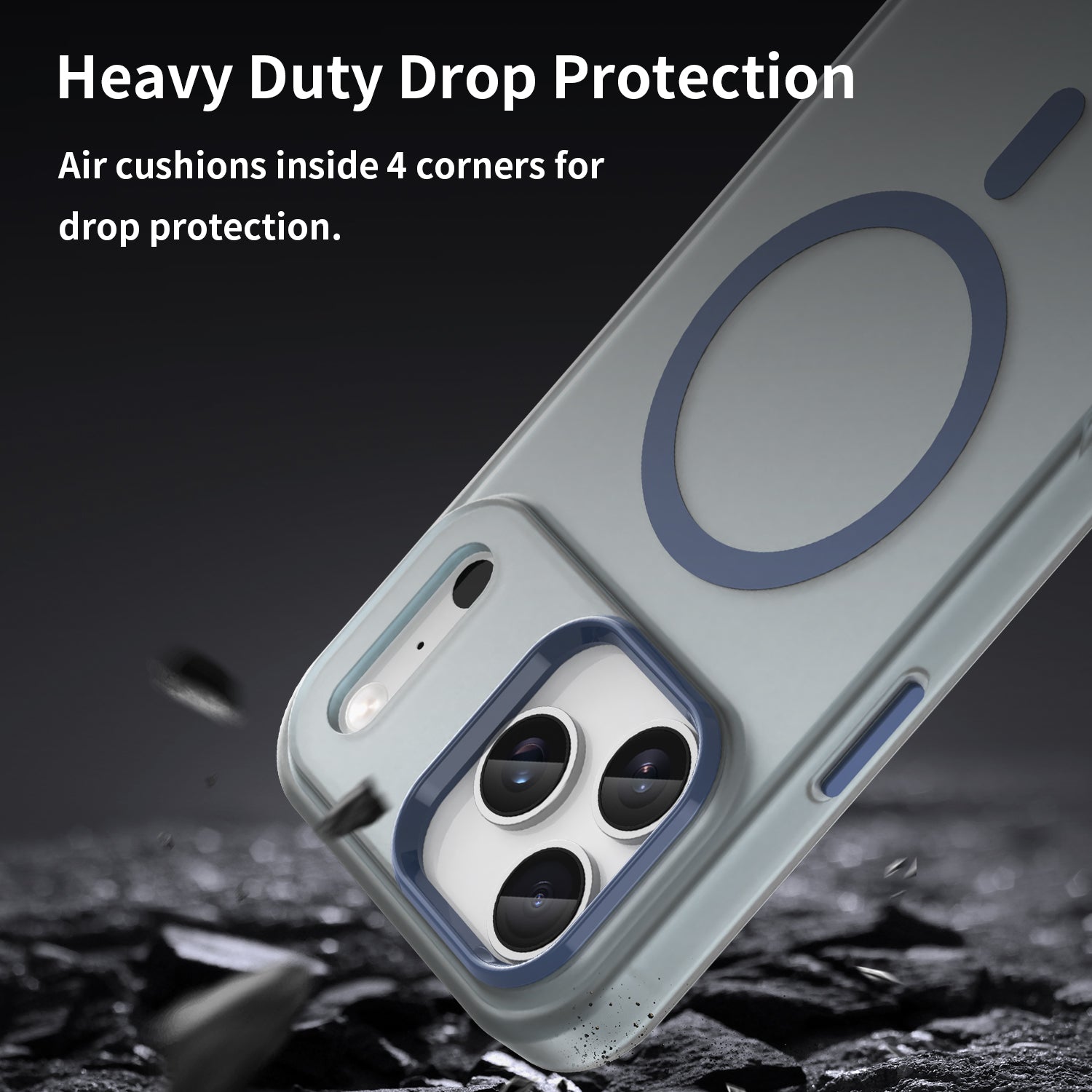 iPhone 17 Pro Max MagSafe Soft Matte Case [Navy]