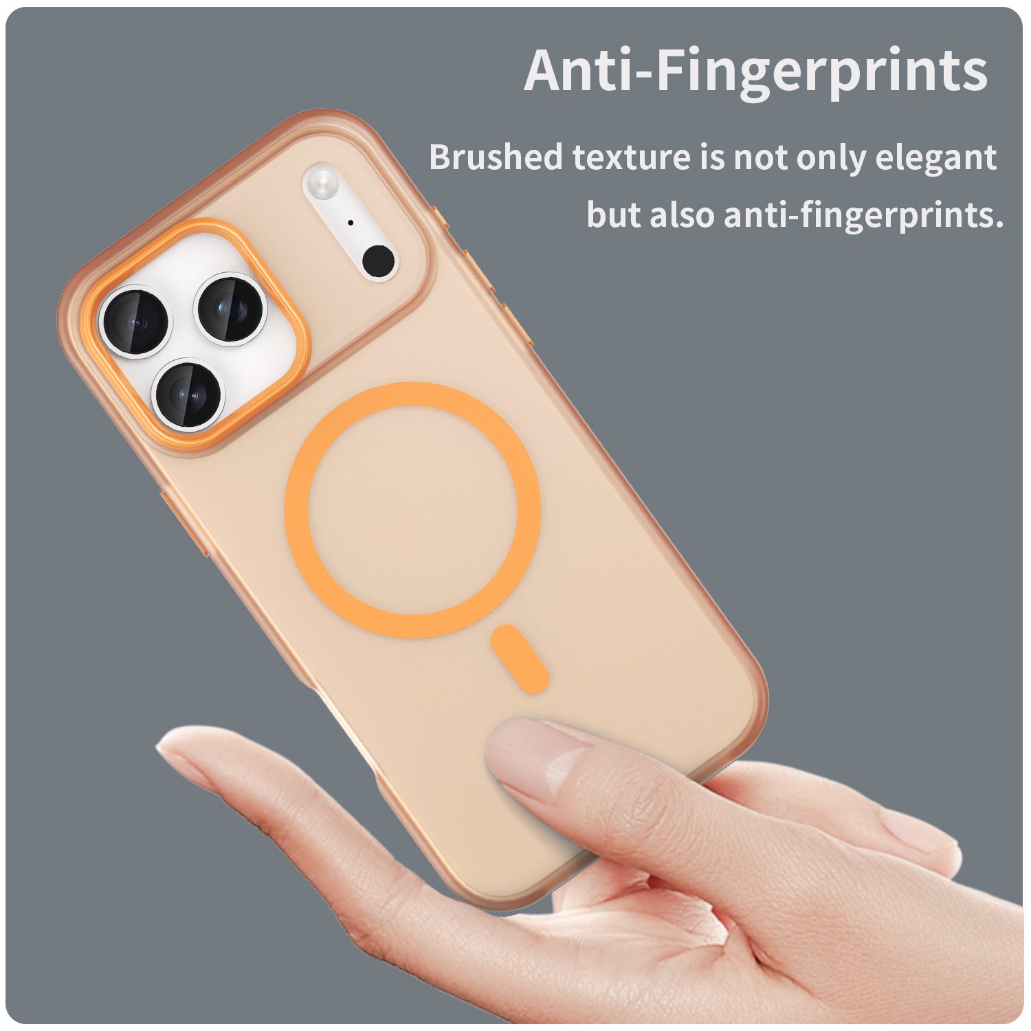 iPhone 17 Pro Max MagSafe Soft Matte Case [Orange]