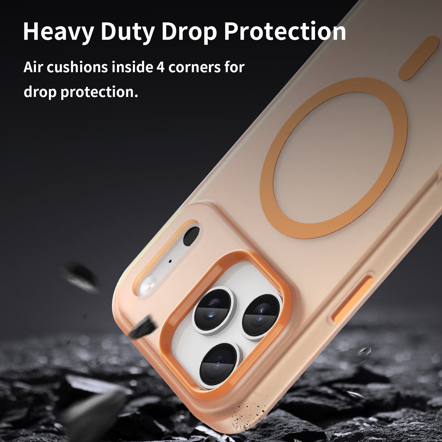 iPhone 17 Pro Max MagSafe Soft Matte Case [Orange]