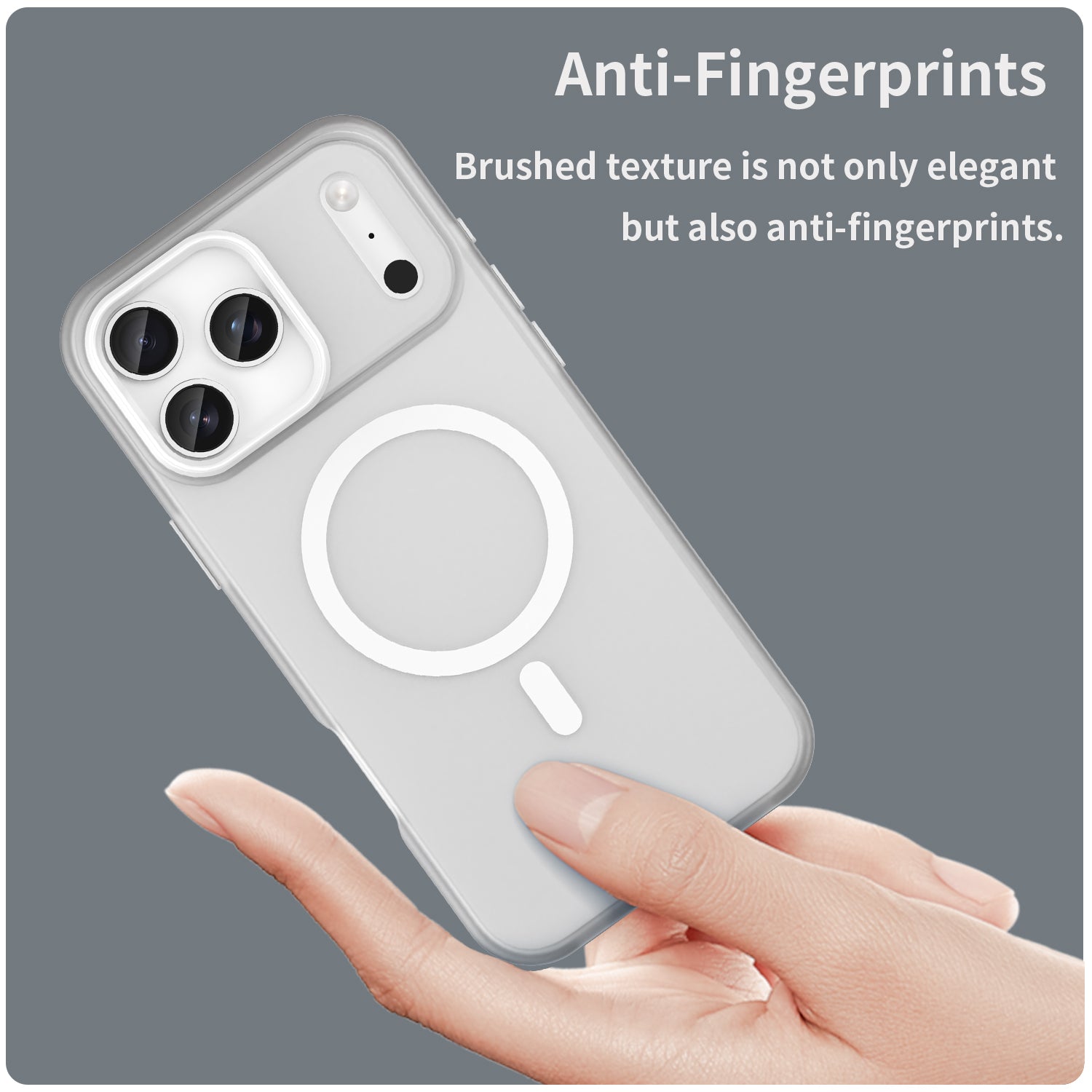 iPhone 17 Pro Max MagSafe Soft Matte Case [White]