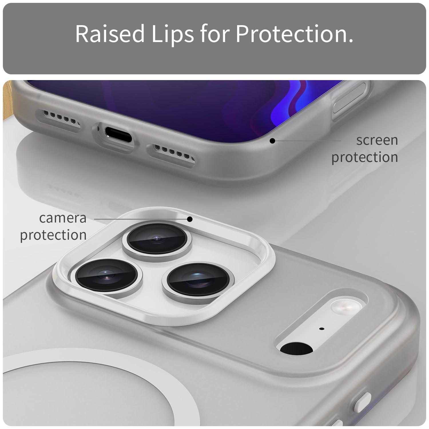 iPhone 17 Pro Max MagSafe Soft Matte Case [White]