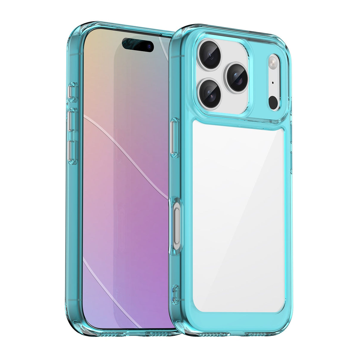 iPhone 18 Pro / 17 Pro Soft TPU Bumper Case [Clear Blue]