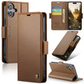 Apple iPhone 17 CaseMe Retro Wallet Case [Brown] - Brown