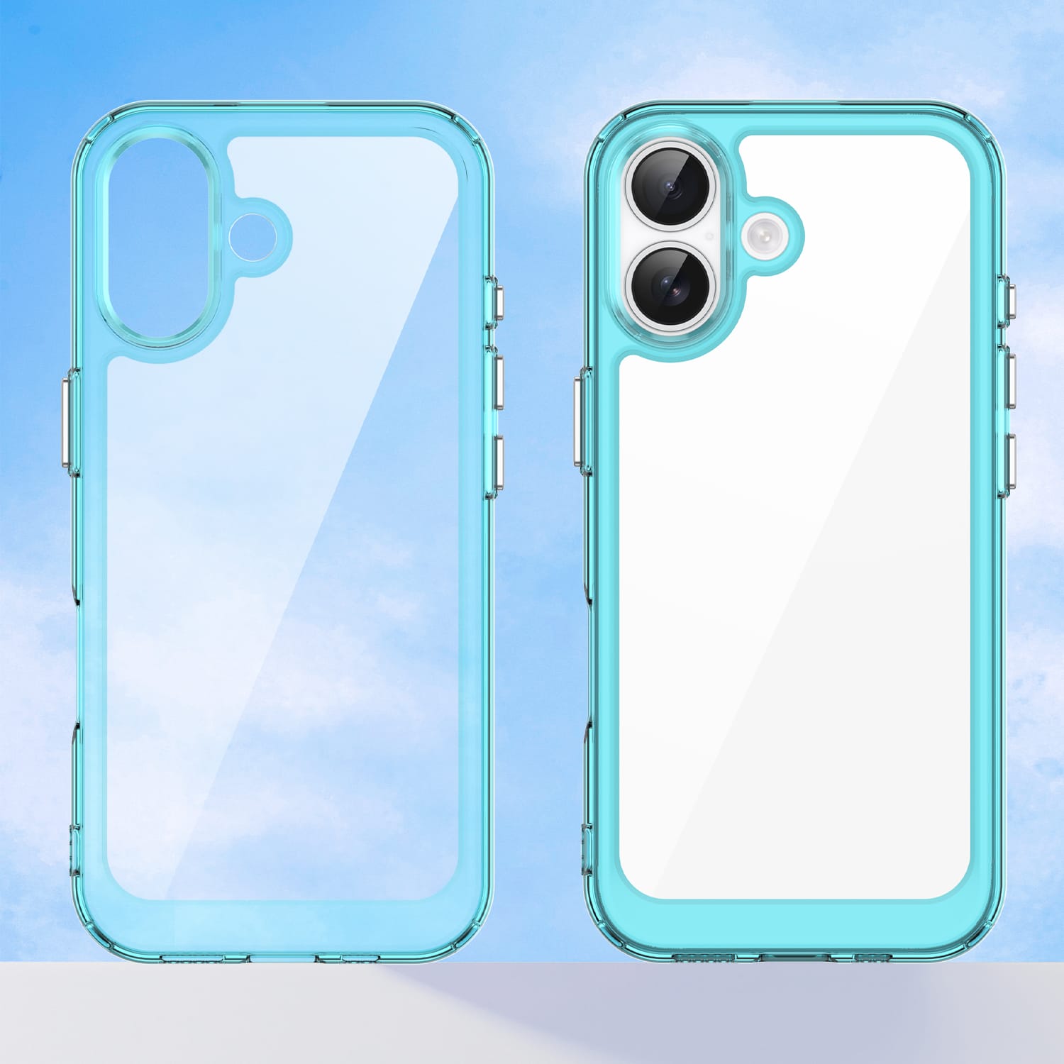 Apple iPhone 17 Soft TPU Bumper Case [Clear Blue]