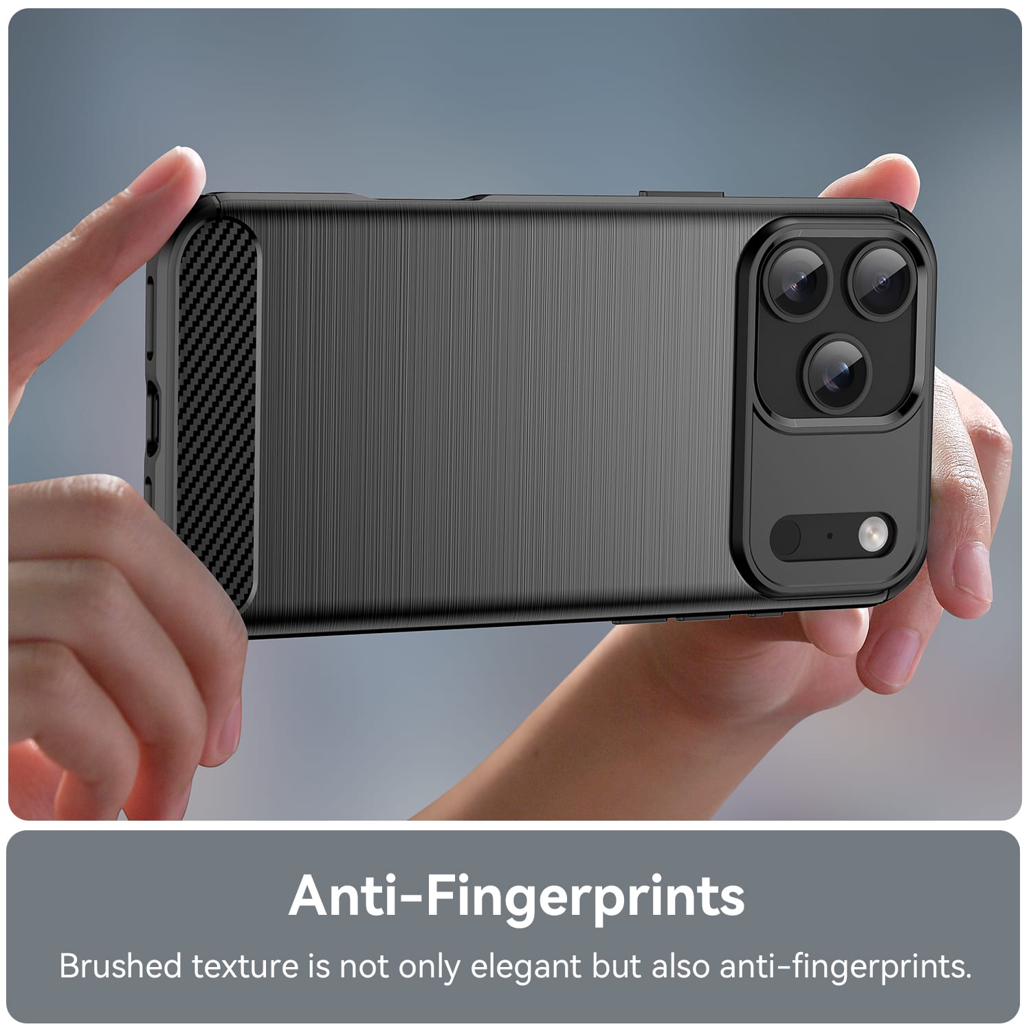 Apple iPhone 17 Pro Max Carbon Fibre Brushed Case [Black]