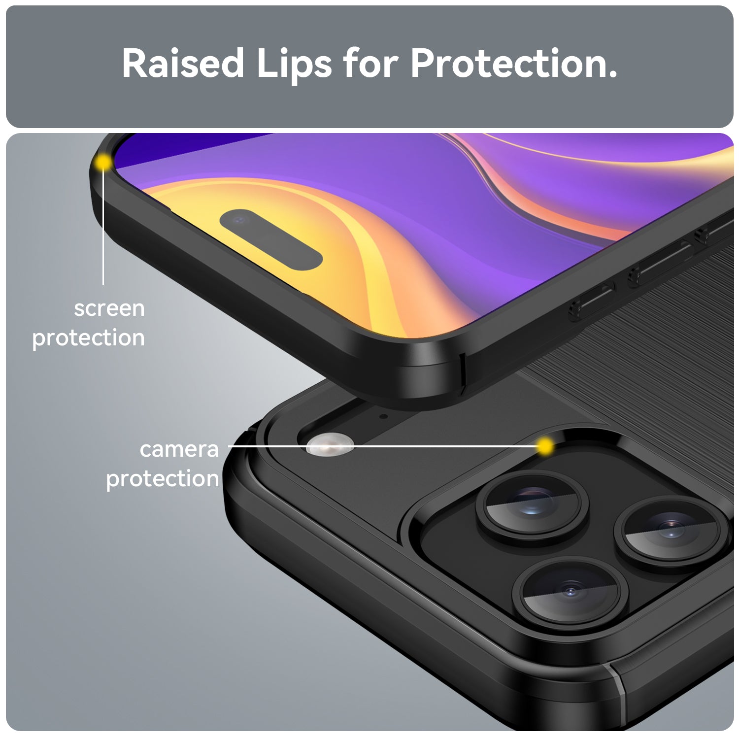 Apple iPhone 17 Pro Max Carbon Fibre Brushed Case [Black]