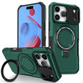 iPhone 17 Pro Max MagSafe Case with Sliding Camera Cover & Ring Stand [Teal] - Teal