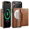 iPhone 18 Pro Max / 17 Pro Max DG.Ming MagSafe Wallet Case [Brown] - Brown