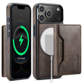 iPhone 18 Pro Max / 17 Pro Max DG.Ming MagSafe Wallet Case [Coffee] - Coffee