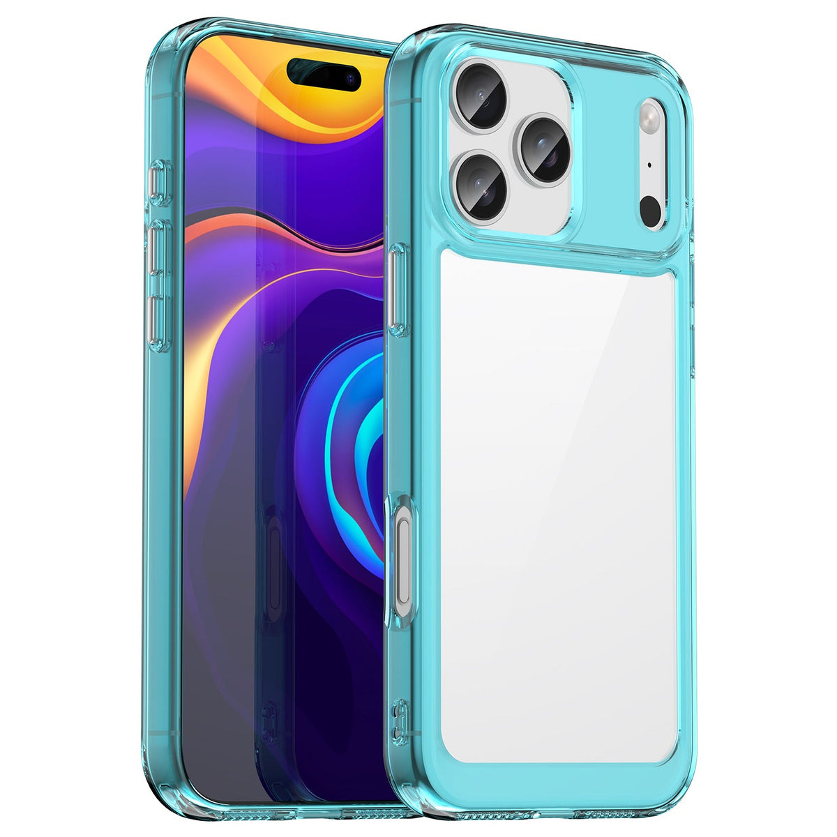 iPhone 18 Pro Max / 17 Pro Max Soft TPU Bumper Case [Clear Blue]