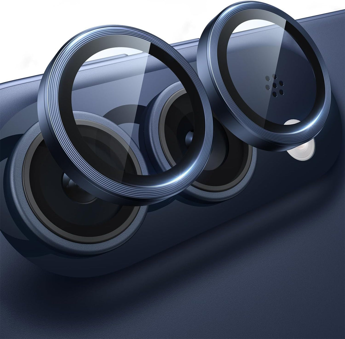 iPhone Duo Eagle Eye AR+AF Camera Lens Protector with Removal Tool [Blue]