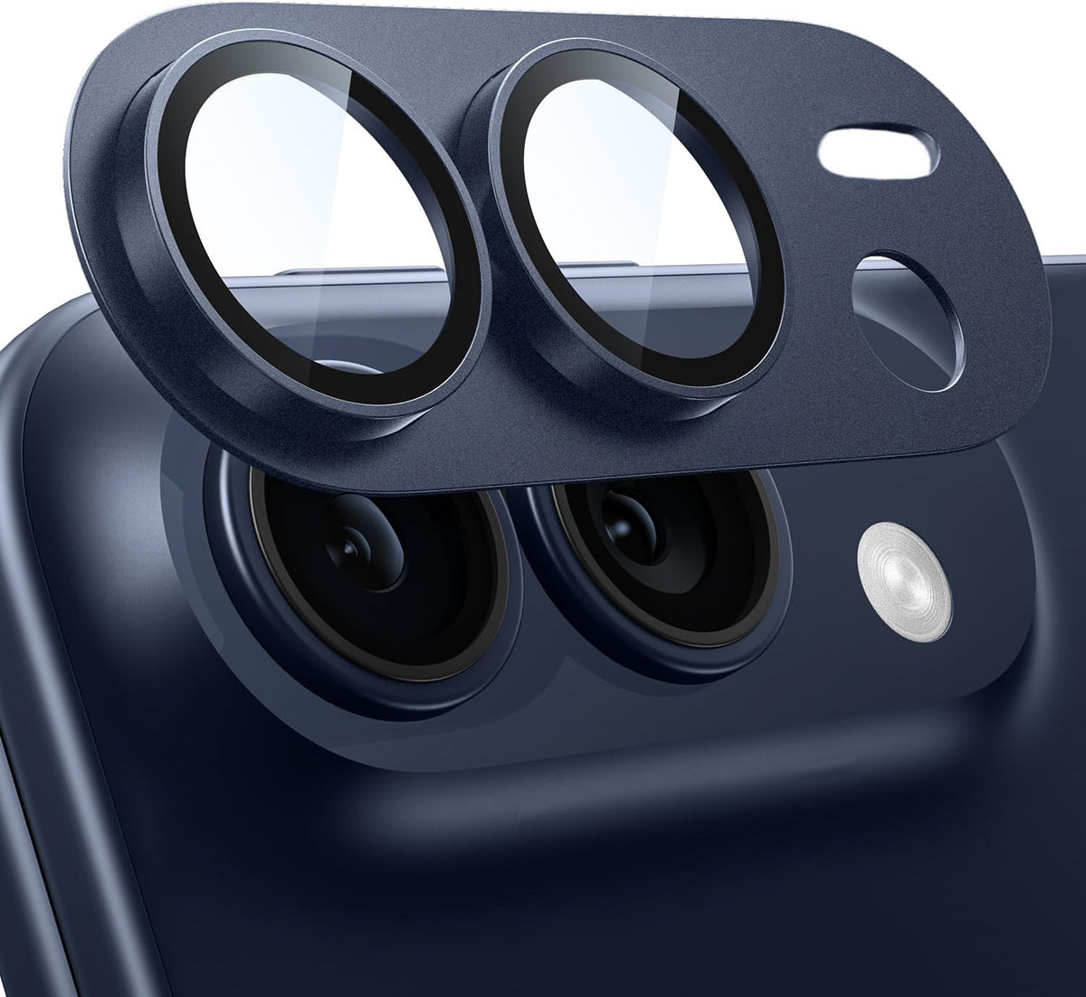 iPhone Duo AR+AF Matte Alloy Camera Island Lens Protector [Blue]