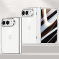 iPhone Duo Clear MagSafe Hinge Case with Built-in Tempered Glass [Silver] - Silver