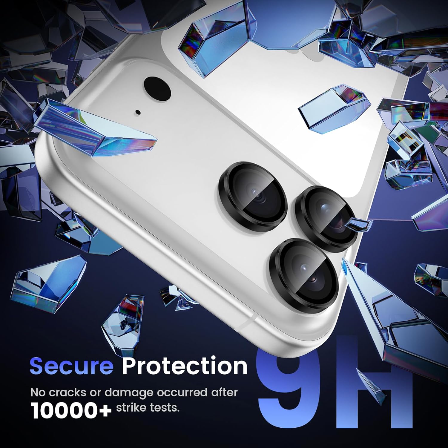 iPhone 18 Pro / Pro Max Eagle Eye AR+AF Camera Lens Protector with Removal Tool [Black]