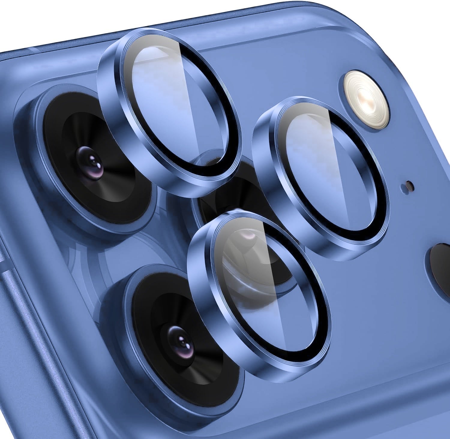 iPhone 18 Pro / Pro Max Eagle Eye AR+AF Camera Lens Protector with Removal Tool [Light Blue]