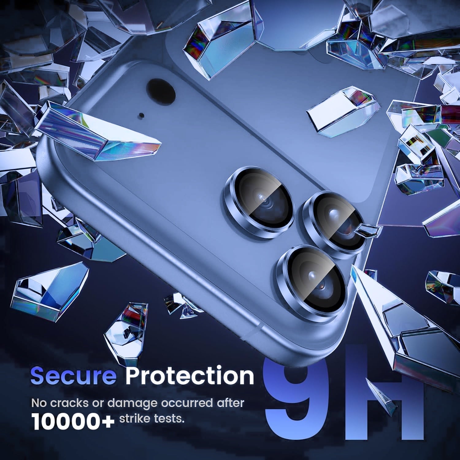 iPhone 18 Pro / Pro Max Eagle Eye AR+AF Camera Lens Protector with Removal Tool [Light Blue]