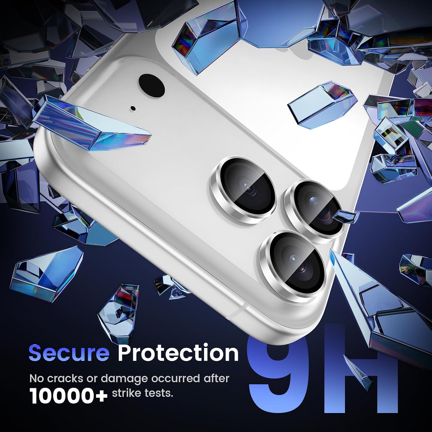 iPhone 18 Pro / Pro Max Eagle Eye AR+AF Camera Lens Protector with Removal Tool [Silver]