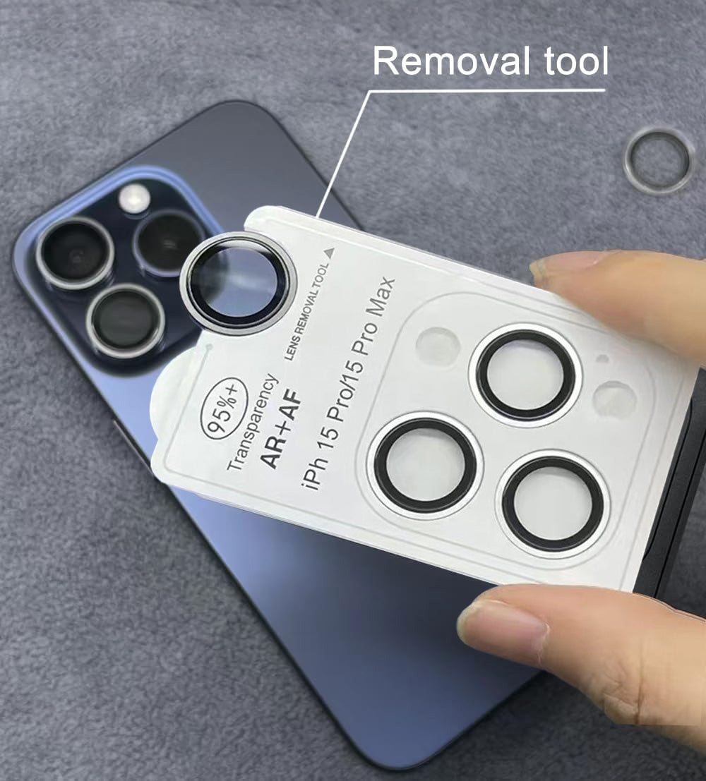 iPhone 18 Pro / Pro Max Eagle Eye AR+AF Camera Lens Protector with Removal Tool [Light Blue]