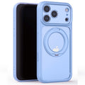 iPhone 18 Pro Clear MagSafe 360° Rotating Ring Stand Case [Light Blue] - LightBlue