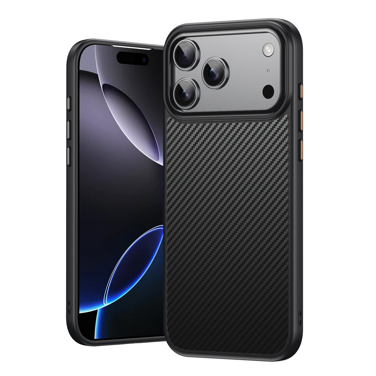 iPhone 18 Pro Max / 17 Pro Max Kevlar Texture MagSafe Hard Case [Black]