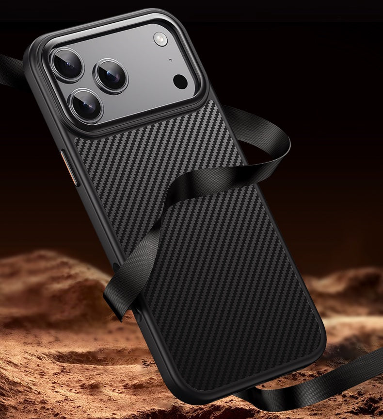 iPhone 18 Pro / 17 Pro Kevlar Texture MagSafe Hard Case [Black]