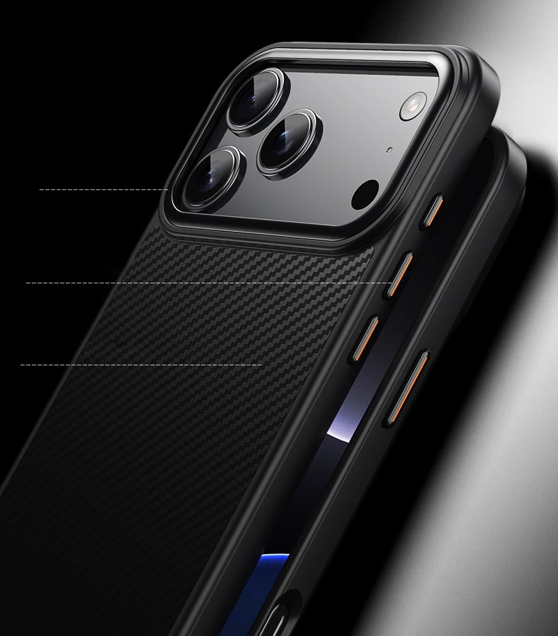 iPhone 18 Pro / 17 Pro Kevlar Texture MagSafe Hard Case [Black]