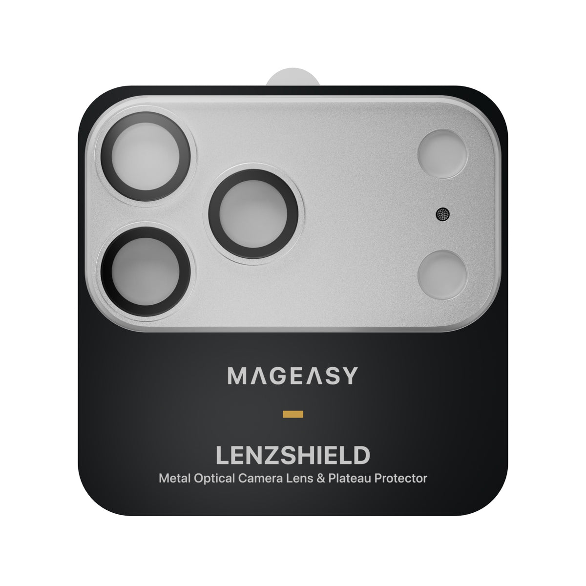 iPhone 18 Pro MAGEASY LenzShield Metal Camera Lens Protector [Silver]