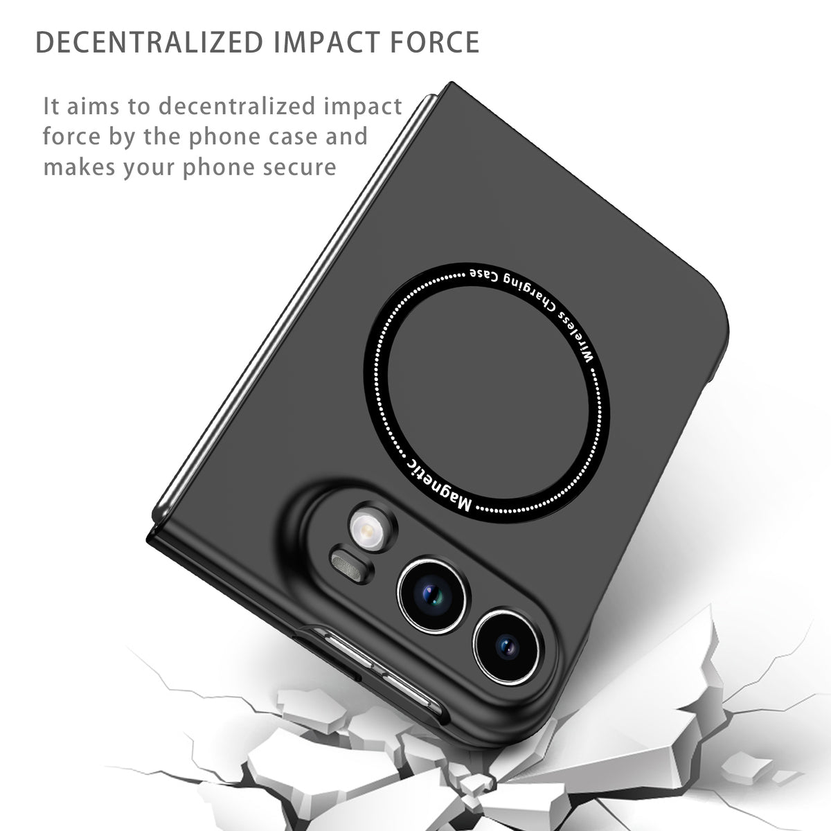 iPhone Duo Magnetic Ring Case [Black]