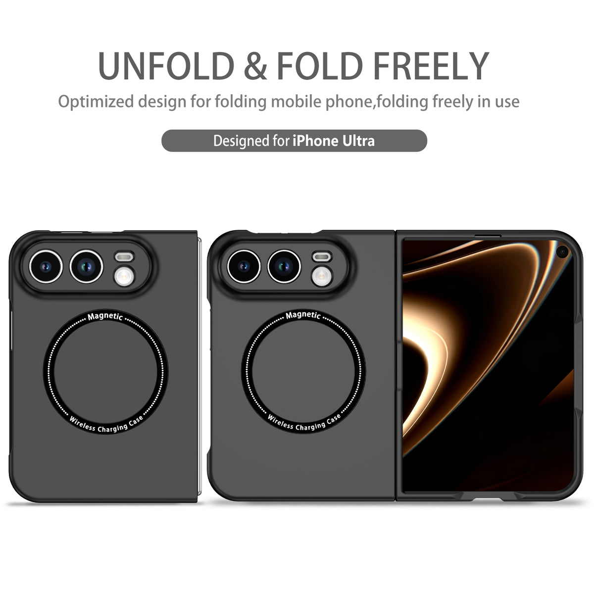 iPhone Duo Magnetic Ring Case [Black]