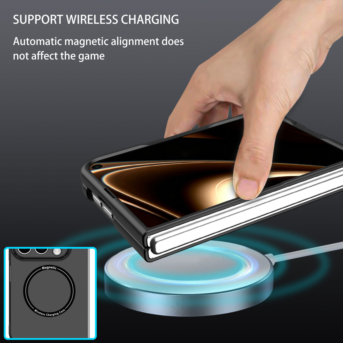 iPhone Duo Magnetic Ring Case [Black]