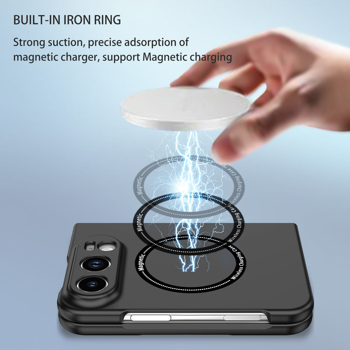 iPhone Duo Magnetic Ring Case [Black]