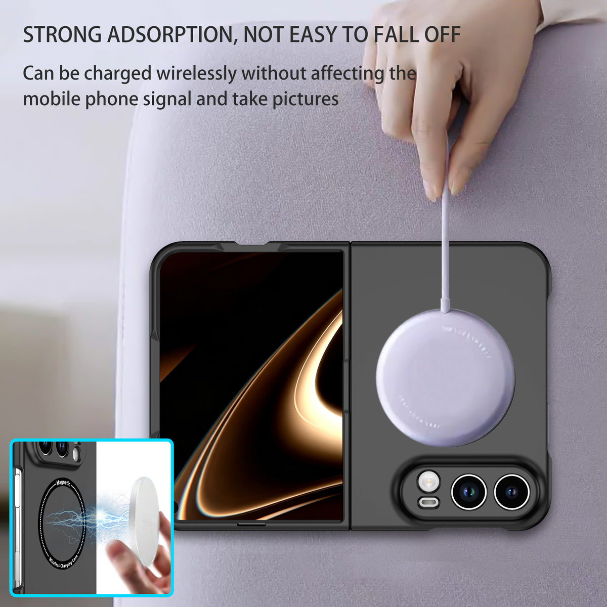 iPhone Duo Magnetic Ring Case [Black]
