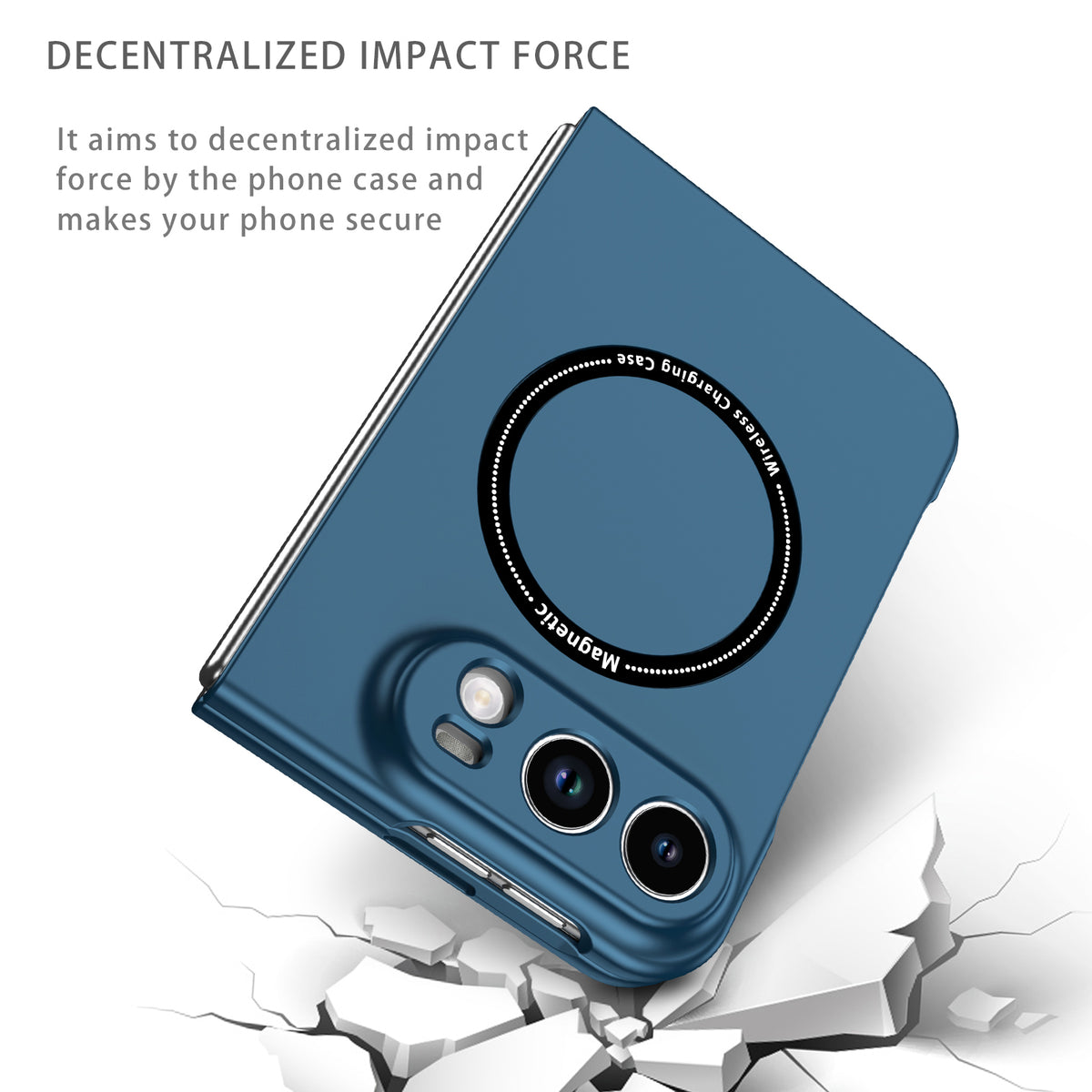 iPhone Duo Magnetic Ring Case [Navy]